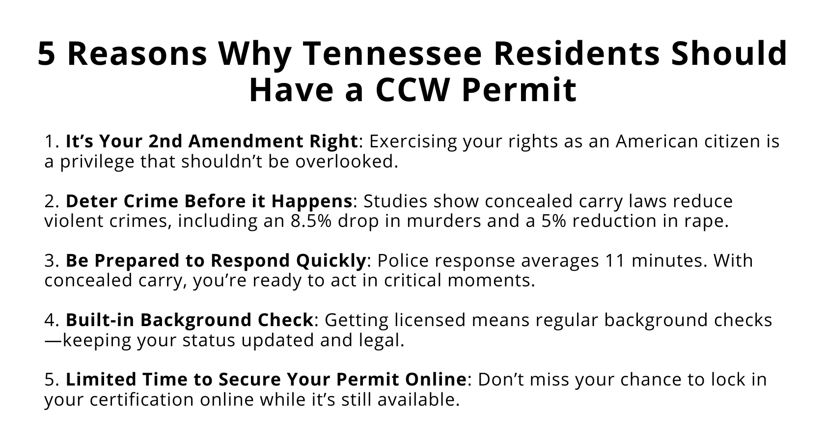Tennessee Concealed Carry – Get The Permit Online
